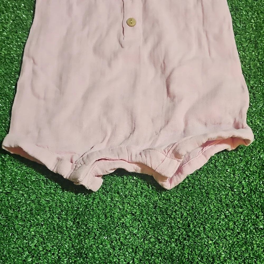 Old Navy Light Pink Baby Romper with Buttons